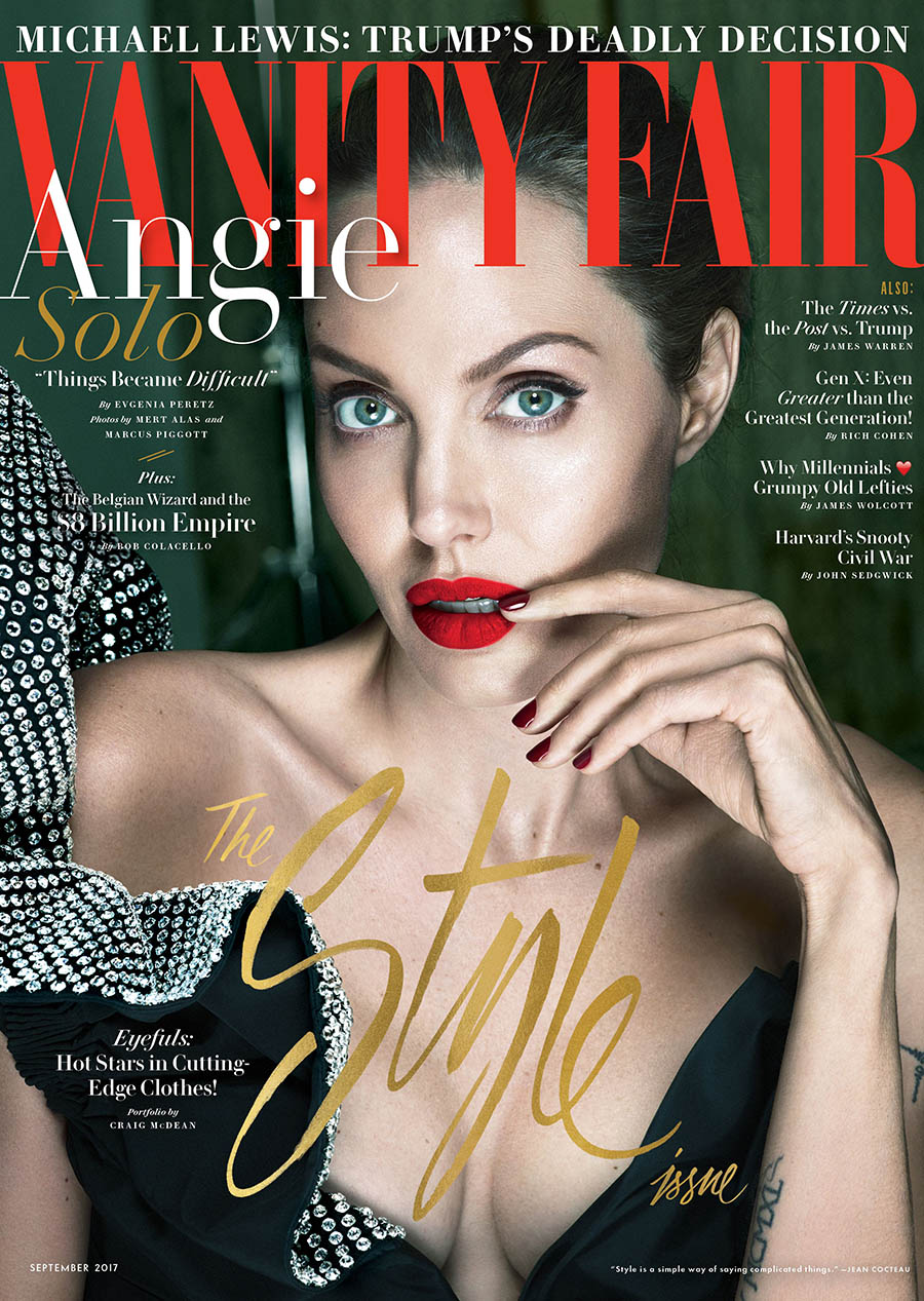 Angelina Jolie covers Vanity Fair September 2017 by Mert & Marcus