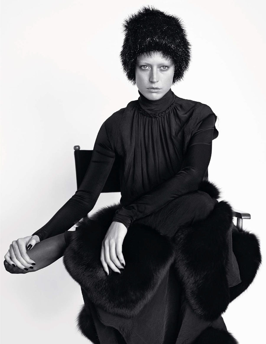 Raquel Zimmermann by Mikael Jansson for Vogue Paris September 2017