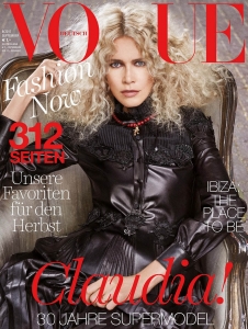 Claudia Schiffer Covers Vogue Germany September 2017 by Giampaolo Sgura