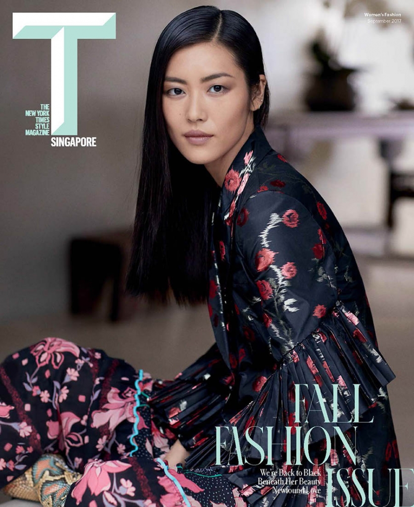 Liu Wen covers T Magazine Singapore September 2017 by Russell James