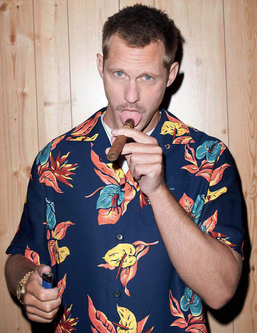 Alexander Skarsgård covers GQ Style Germany Fall/Winter 2017 by Terry Richardson