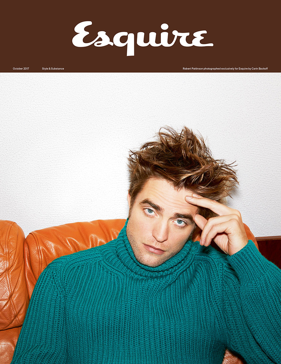 Robert Pattinson covers Esquire UK October 2017 by Carin Backoff