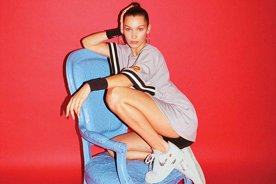 Bella Hadid covers Footwear News November 2017 by Eric T. White