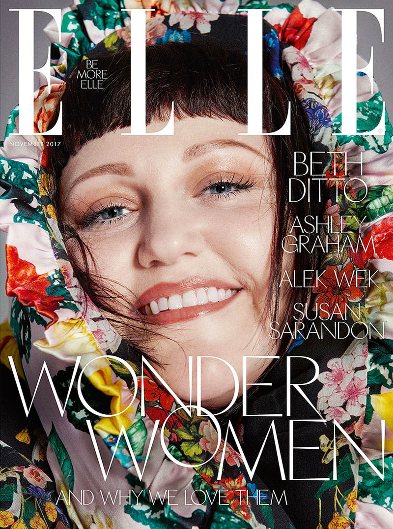 Beth Ditto covers Elle UK November 2017 by Sofia Sanchez and Mauro Mongiello