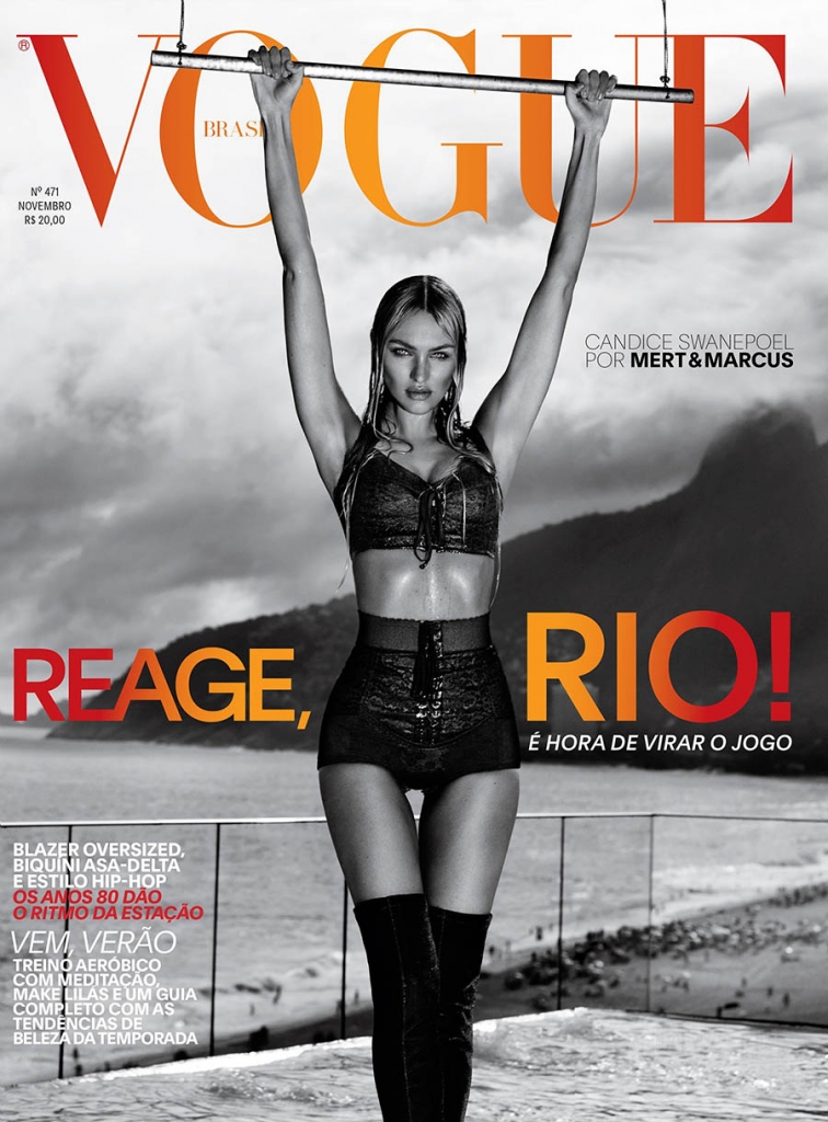 Candice Swanepoel covers Vogue Brazil November 2017 by Mert & Marcus