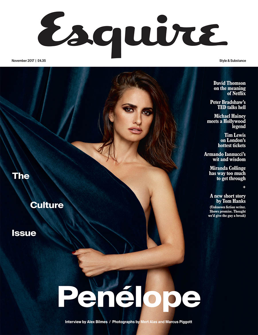 Penélope Cruz covers Esquire UK November 2017 by Mert & Marcus