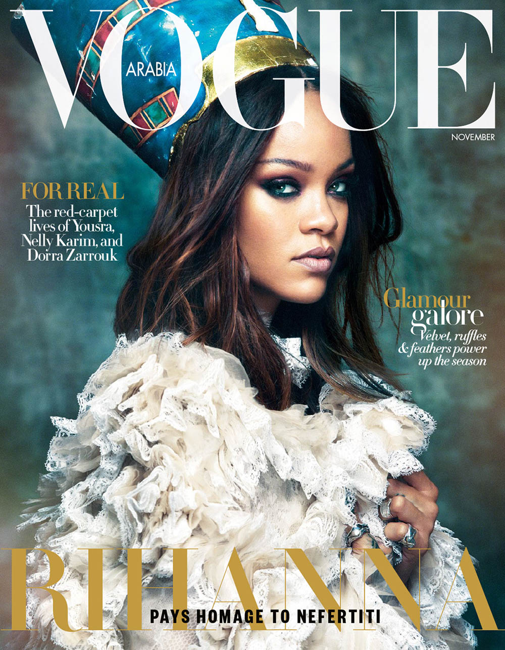 Rihanna covers Vogue Arabia November 2017 by Greg Kadel