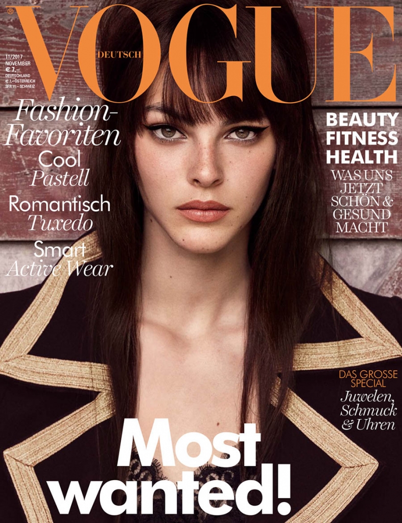 Vittoria Ceretti covers Vogue Germany November 2017 by Luigi & Iango
