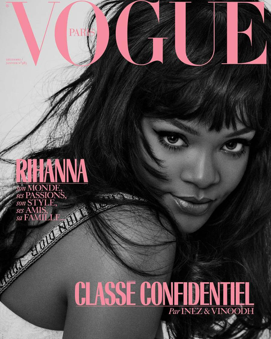 Rihanna covers Vogue Paris December 2017