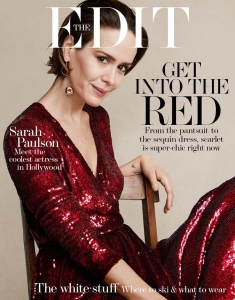 Sarah Paulson covers The Edit December 7th, 2017 by Victor Demarchelier