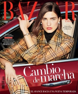 Julia van Os covers Harper’s Bazaar Spain February 2018 by Paul Empson