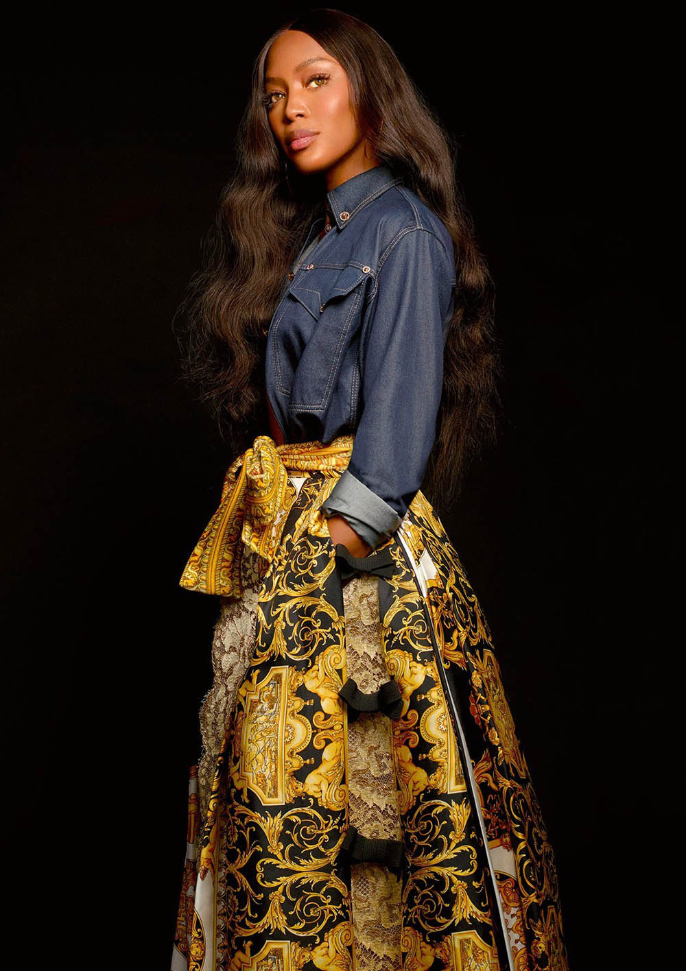 Naomi Campbell covers S Moda January 2018 by Cuneyt Akeroglu