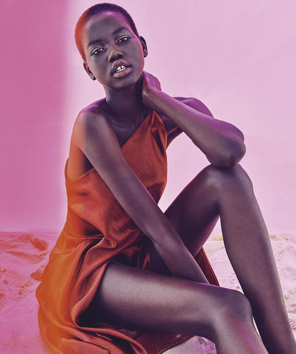 Adut Akech by Nicole Bentley for Vogue Australia March 2018