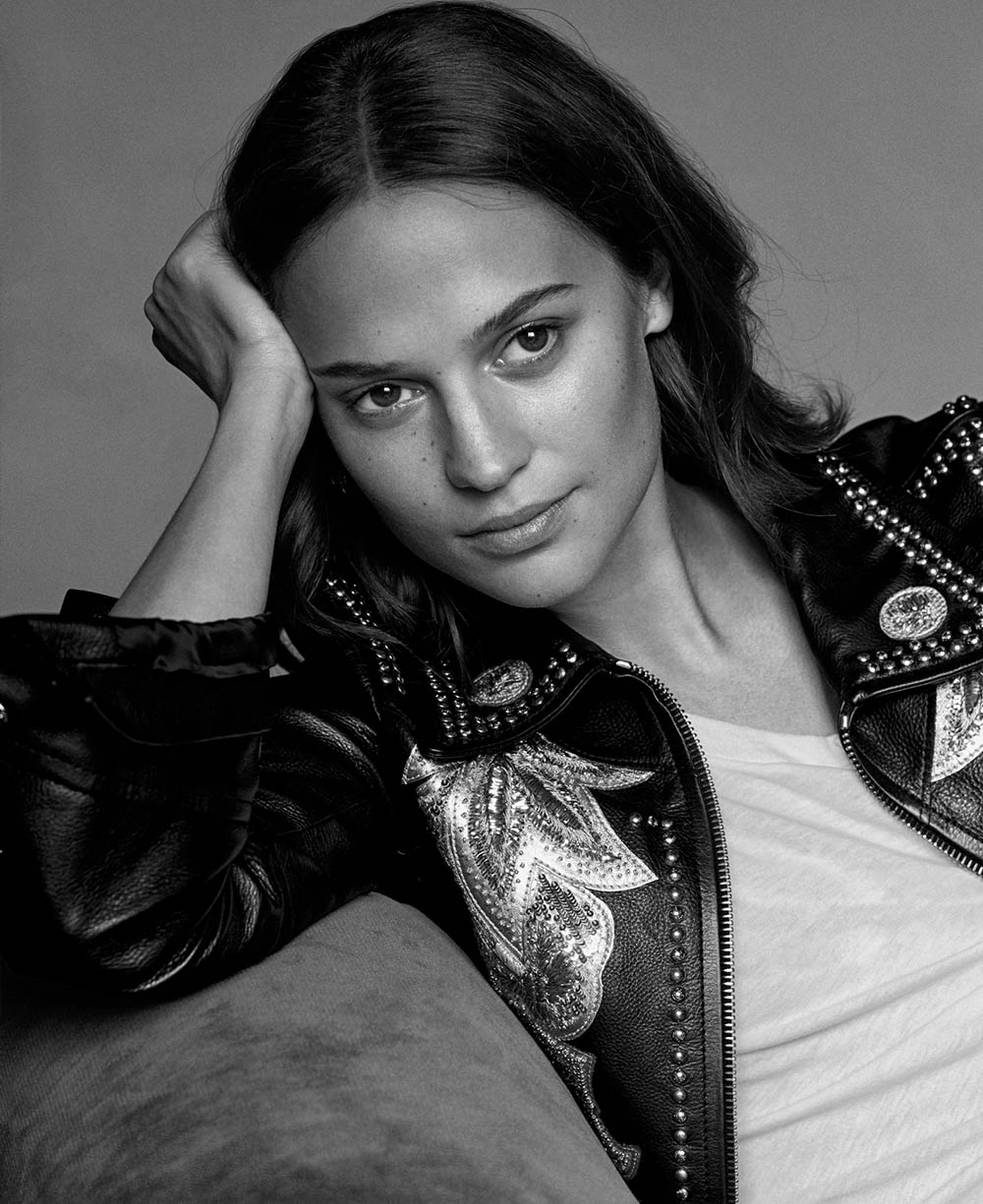 Alicia Vikander covers Marie Claire US April 2018 by Thomas Whiteside