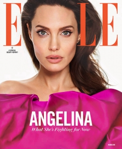 Angelina Jolie covers Elle US March 2018 by Andres Kudacki