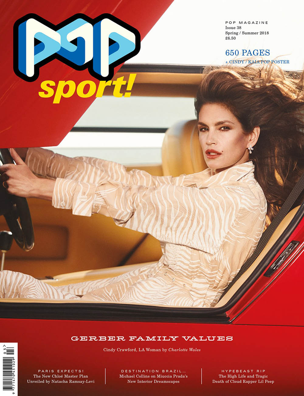 Cindy Crawford covers POP Magazine Spring Summer 2018 by Charlotte Wales