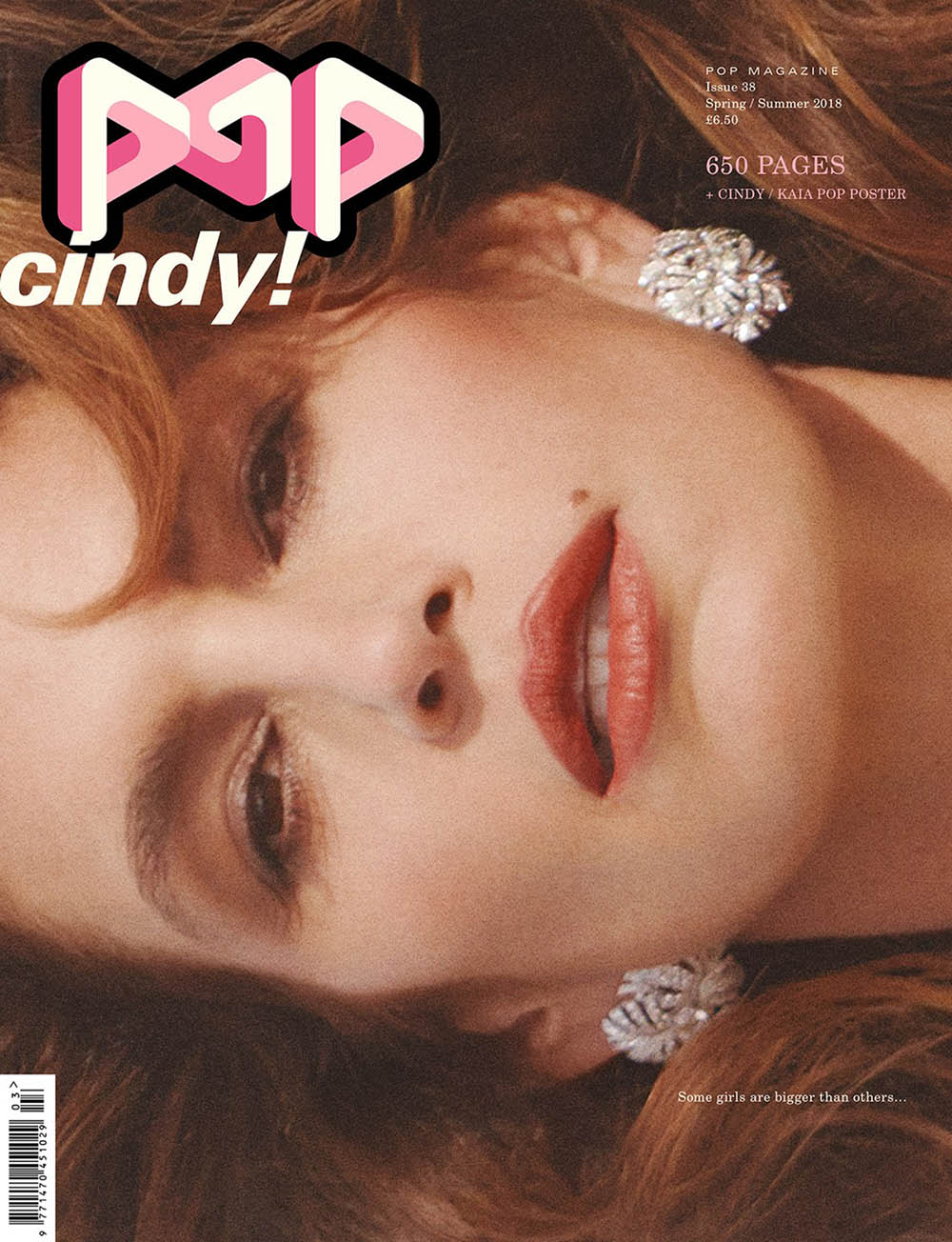 Cindy Crawford covers POP Magazine Spring Summer 2018 by Charlotte Wales