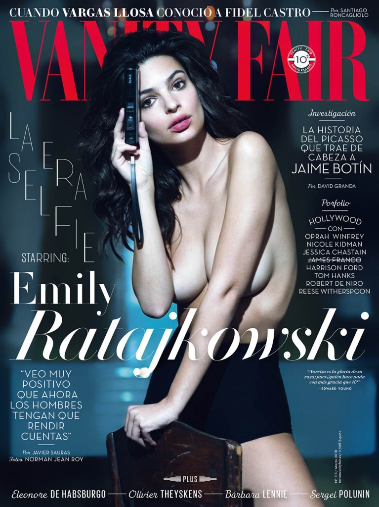 Emily Ratajkowski covers Vanity Fair Spain March 2018 by Norman Jean Roy