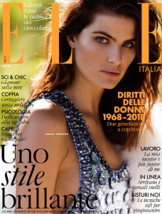 Isabeli Fontana covers Elle Italia March 2018 by Gilles Bensimon