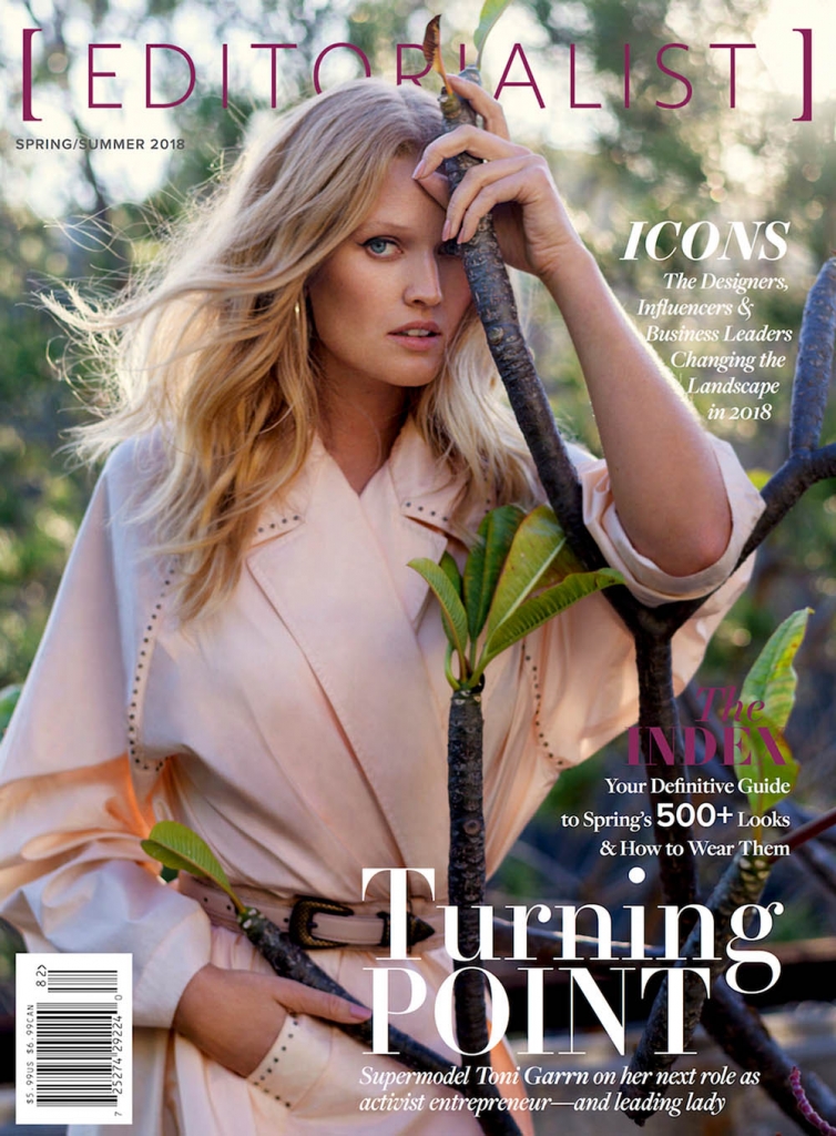 Toni Garrn covers Editorialist Spring Summer 2018 by Gilles Bensimon