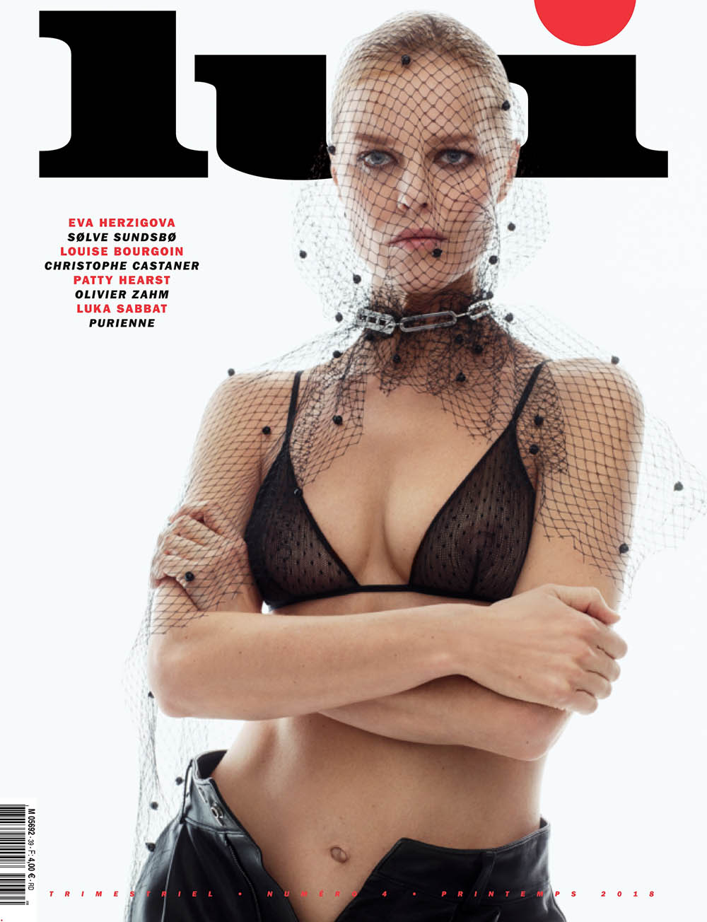 Eva Herzigova covers Lui Magazine Spring 2018 by Sølve Sundsbø