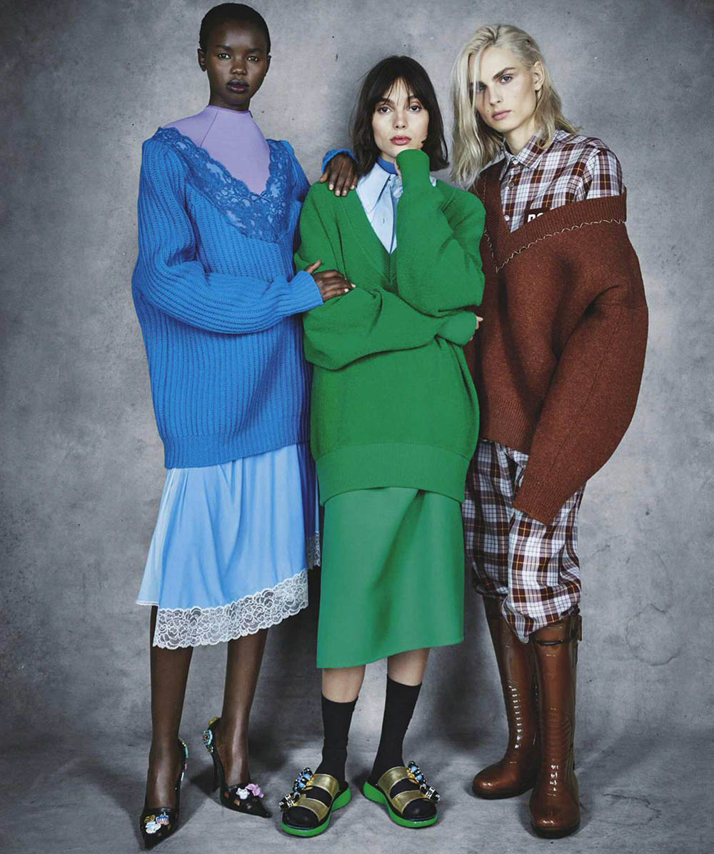 Fernanda Ly, Akiima, Charlee Fraser and Andreja Pejić cover Vogue Australia April 2018 by Patrick Demarchelier