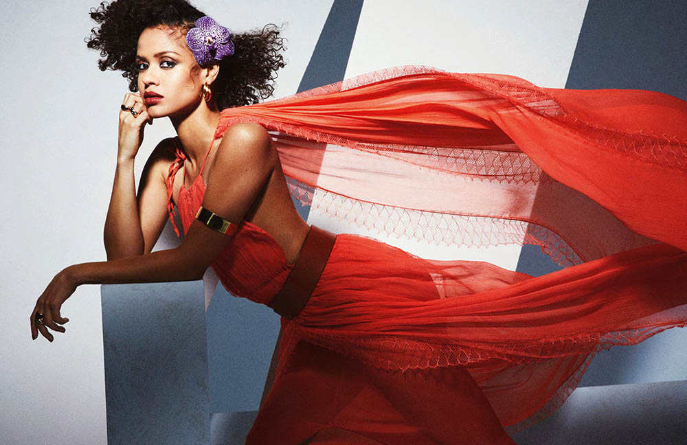 Gugu Mbatha-Raw covers British Vogue April 2018 by Mikael Jansson