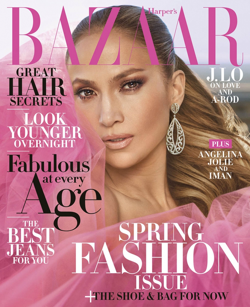 Jennifer Lopez covers Harper’s Bazaar US April 2018 by Mariano Vivanco