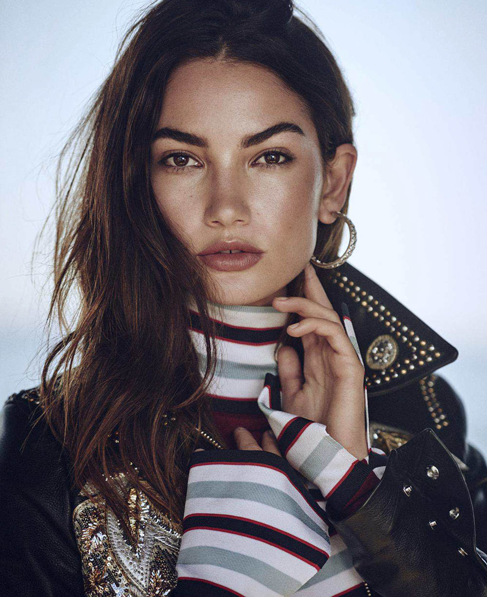 Lily Aldridge by Boo George for Elle US April 2018