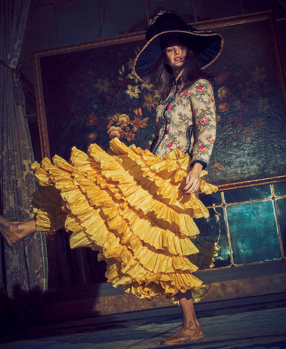 Ophelie Guillermand covers Harper’s Bazaar Spain April 2018 by Guy Aroch