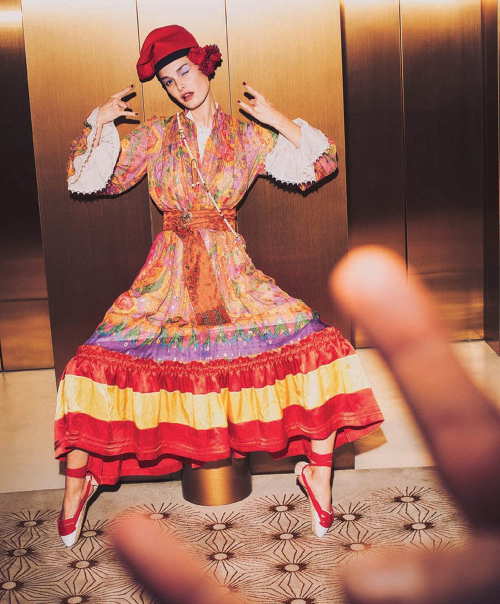 Ophelie Guillermand covers Harper’s Bazaar Spain April 2018 by Guy Aroch