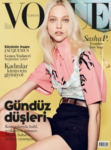 Sasha Pivovarova covers Vogue Turkey April 2018 by Liz Collins