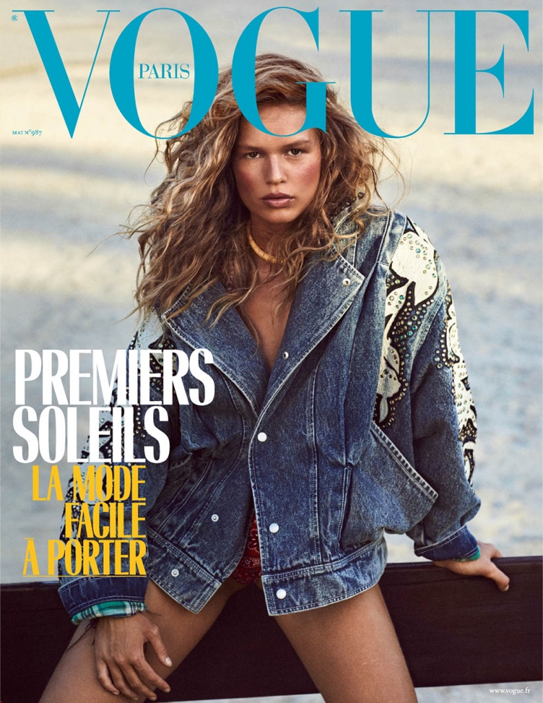 Anna Ewers covers Vogue Paris May 2018 by Mikael Jansson
