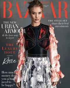 Rosie Huntington-Whiteley covers Harper’s Bazaar Australia June 2018 by Darren McDonald