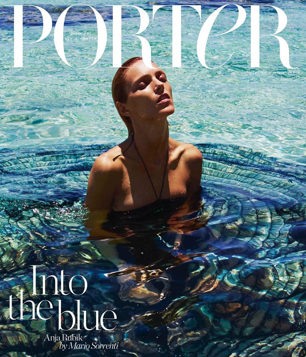 Anja Rubik covers Porter Magazine Summer Escape 2018 by Mario Sorrenti