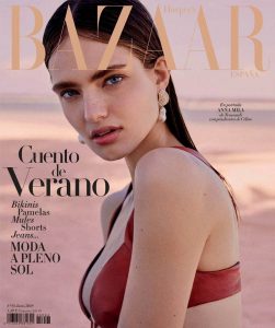 Anna Mila Guyenz covers Harper’s Bazaar Spain June 2018 by Rosa Copado