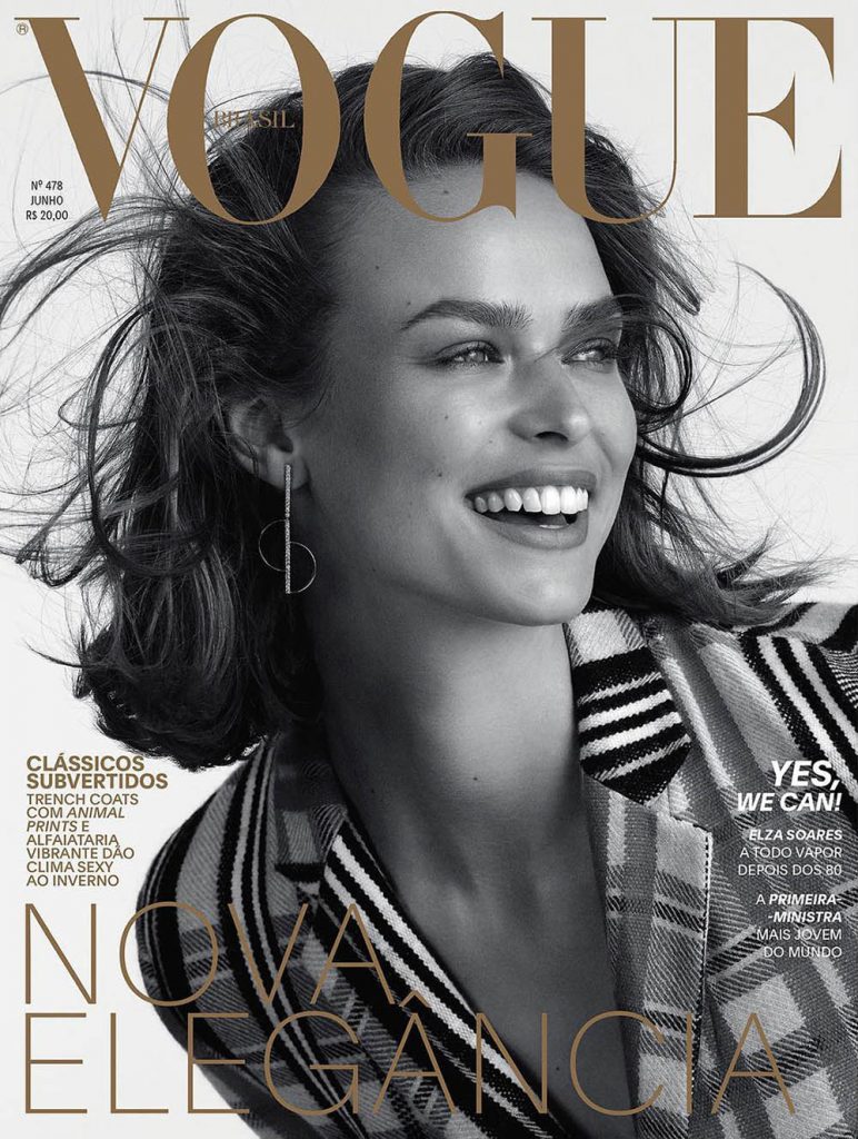 Birgit Kos covers Vogue Brazil June 2018 by Mariana Maltoni