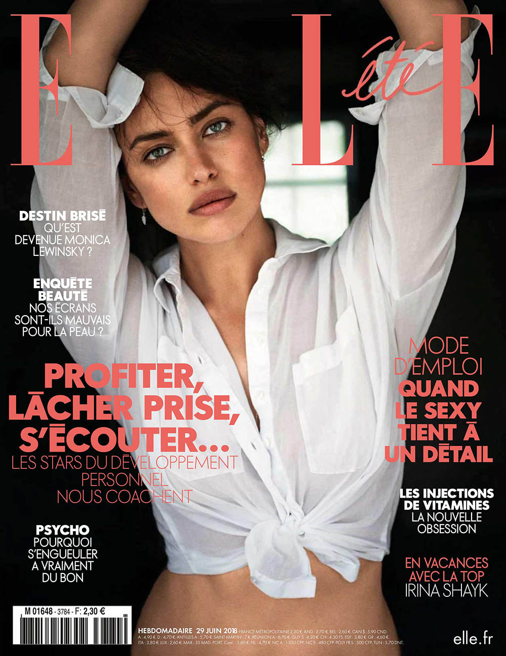 Irina Shayk covers Elle France June 29th, 2018 by Jan Welters