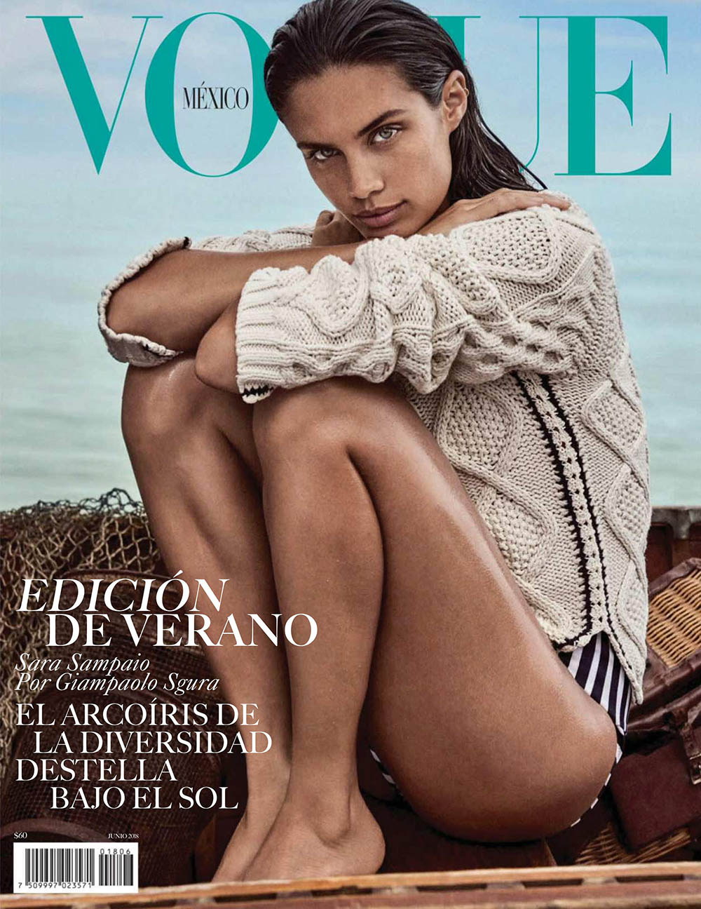 Sara Sampaio covers Vogue Mexico June 2018 by Giampaolo Sgura