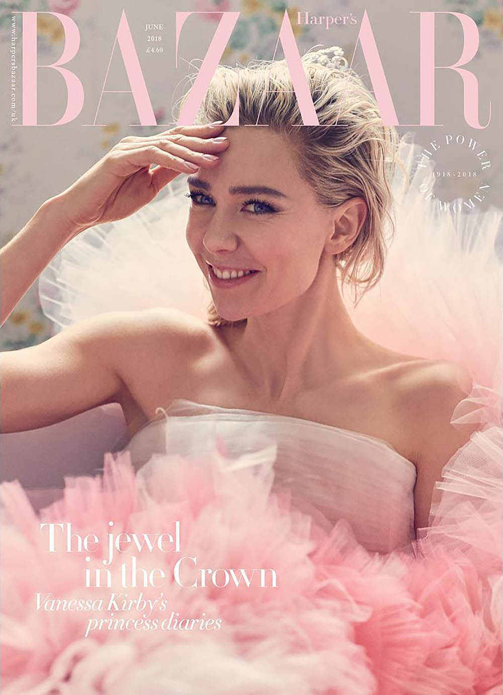 Vanessa Kirby covers Harper’s Bazaar UK June 2018 by Alexi Lubomirski