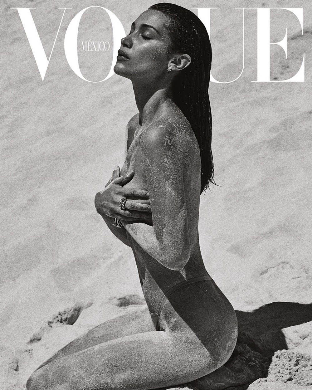 Bella Hadid covers Vogue Mexico July 2018 by Chris Colls