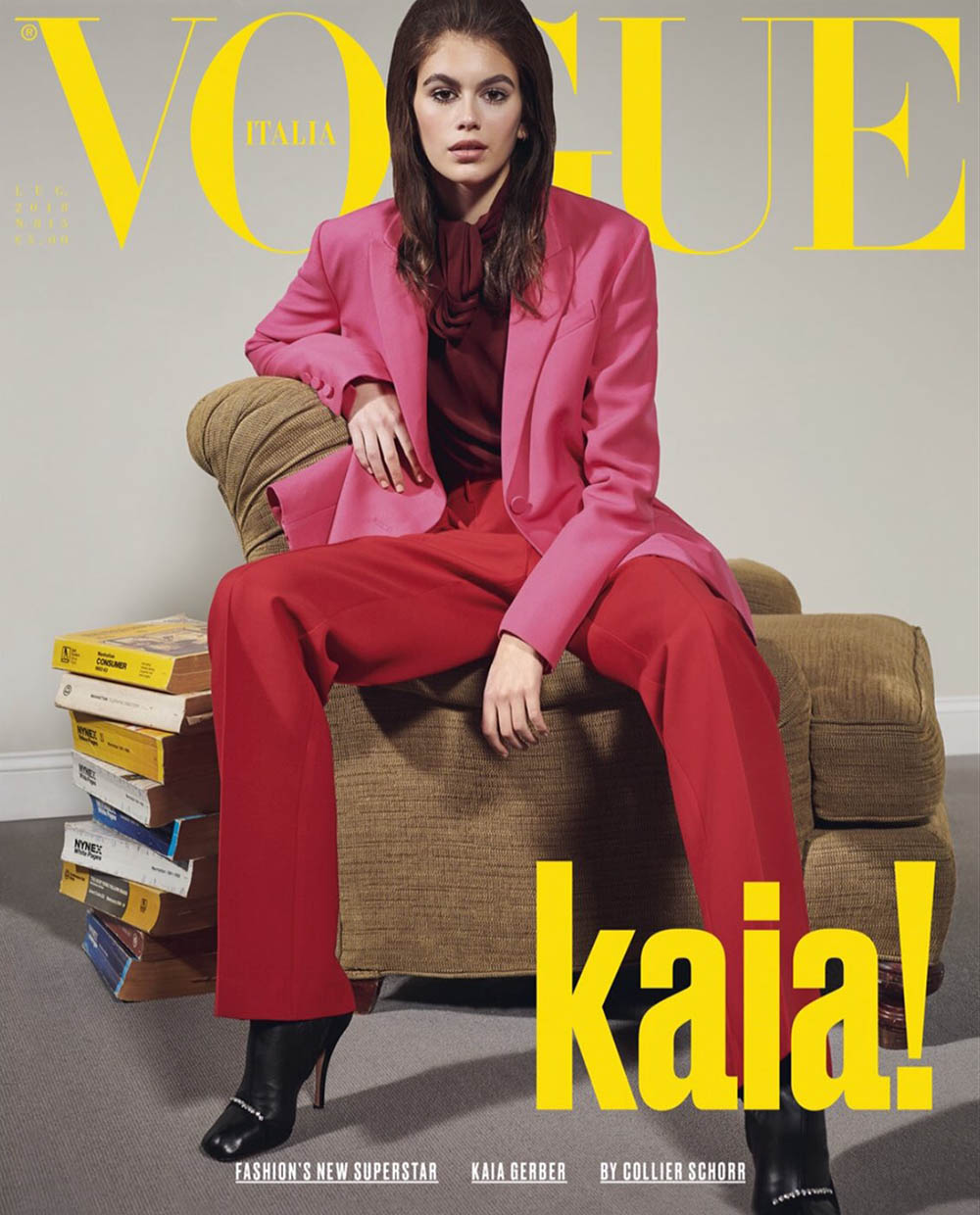 Kaia Gerber covers Vogue Italia July 2018 by Craig McDean