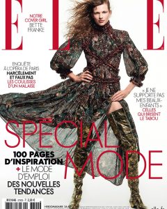 Bette Franke covers Elle France August 24th, 2018 by Sam Hendel