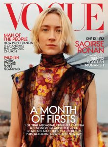 Saoirse Ronan covers Vogue US August 2018 by Jamie Hawkesworth