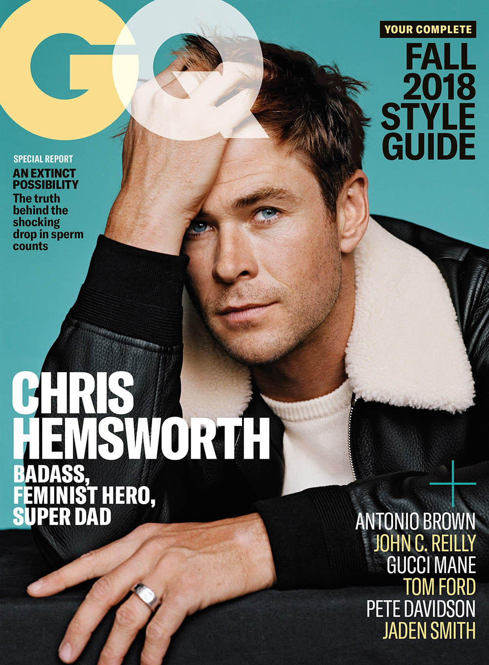 Chris Hemsworth covers GQ USA September 2018 by Alasdair McLellan