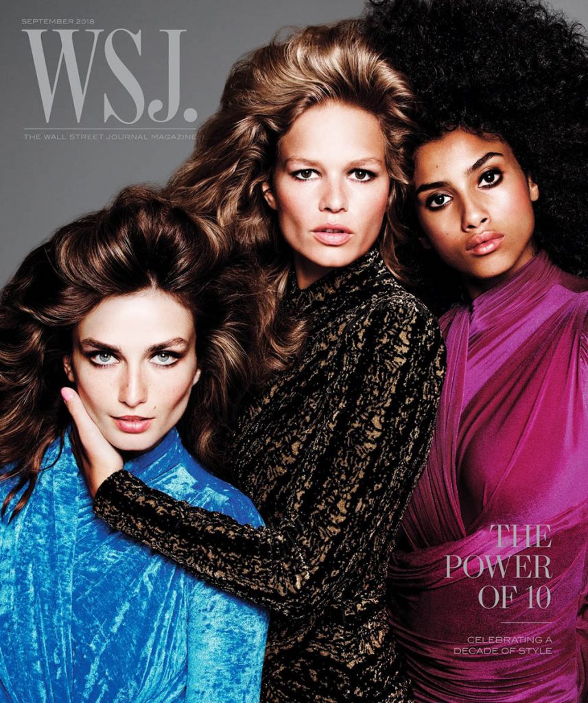 WSJ. Magazine September 2018 ''The Perfect 10'' cover by Inez and Vinoodh