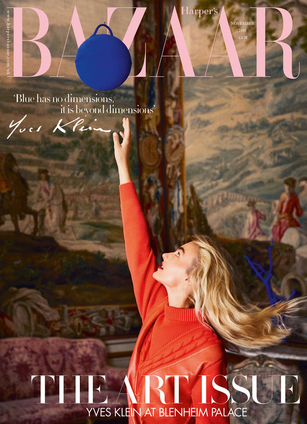 Maartje Verhoef covers Harper’s Bazaar UK November 2018 by Josh Shinner
