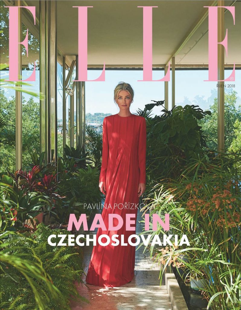 Paulina Porizkova covers Elle Czech October 2018 by Andreas Ortner