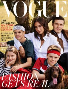 The Beckhams cover British Vogue October 2018 by Mikael Jansson