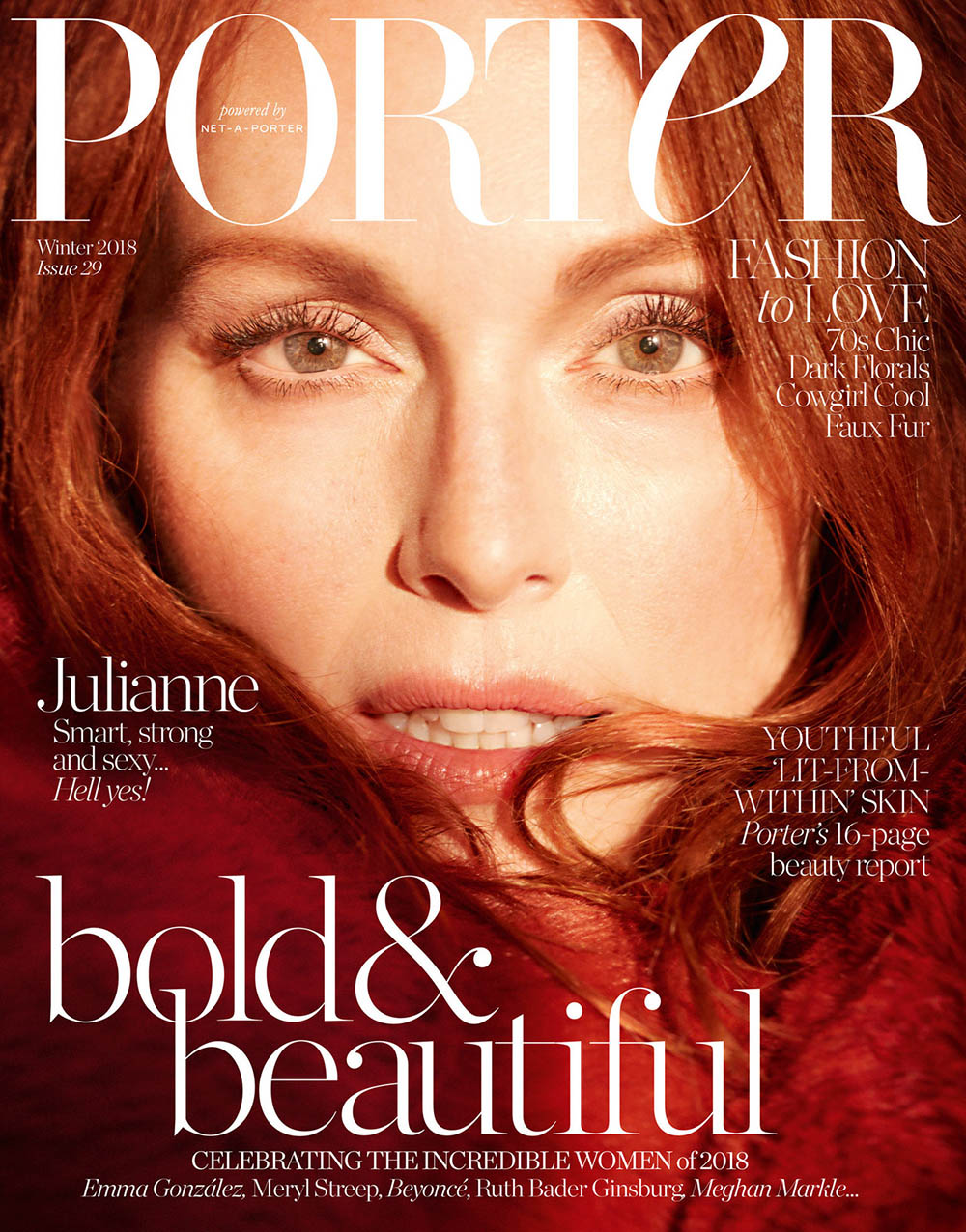 Julianne Moore covers Porter Magazine Winter 2018 by Camilla Akrans